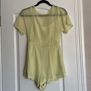 Top shop yellow romper size 2
